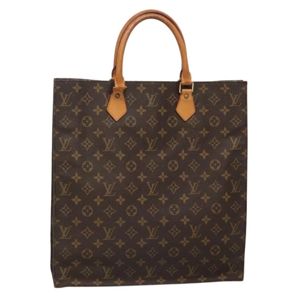 LOUIS VUITTON Monogram Sac Plat Hand Bag M51140 LV Auth 136014 - Picture 2 of 15